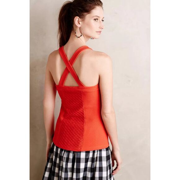 Anthropologie Gavi Halter Tank Top by Deletta – Red, Size Small - Picture 2 of 6